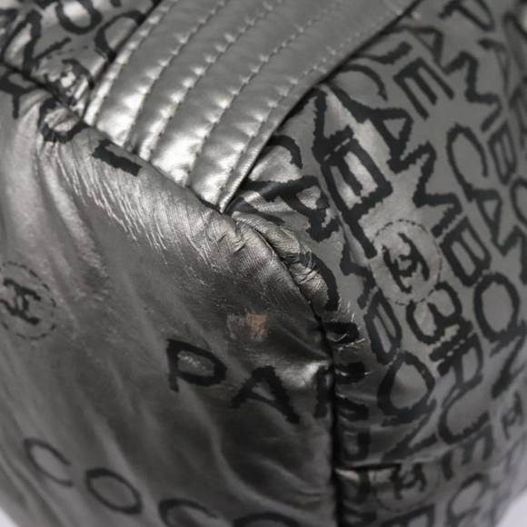 CHANEL Unlimited Tote Bag Nylon Silver CC Auth bs18167 - Picture 11 of 16